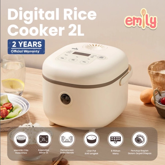 ELEK169 EMILY RICE COOKER PENANAK NASI 2LTR ERC 43002