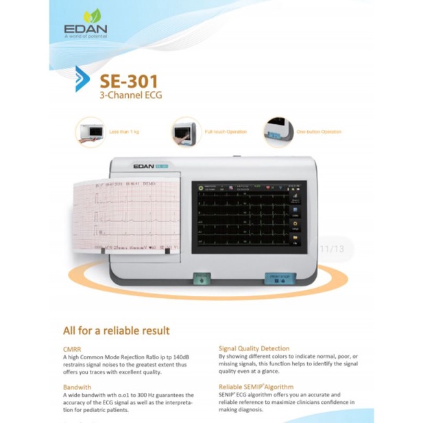 Ecg edan se301