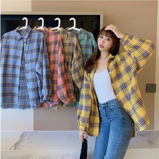 SALE - Kemeja Oslin | Kemeja Wanita Terbaru