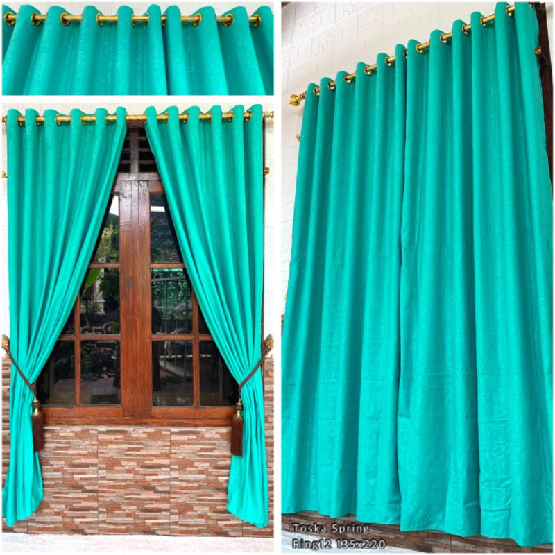 Grosir Gorden Smokring Polos Hijau Tosca/Gorden Embos Hijau Tosca/Gorden Polos Mint/Gorden Embos Tos