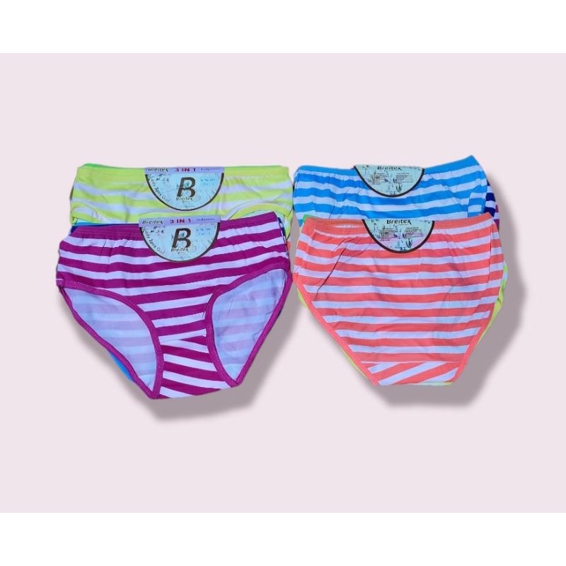[3pcs] Celana Dalam Wanita | Celana Dalam Remaja Murah  Breitex L