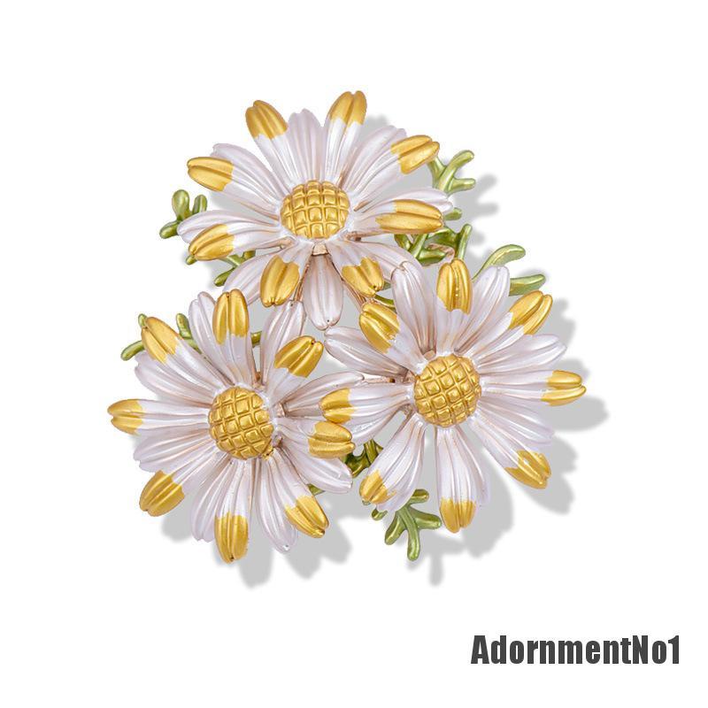 (Adornmentno1) Bros Pin Bentuk Bunga Daisy Untuk Aksesoris Pakaian / Hadiah