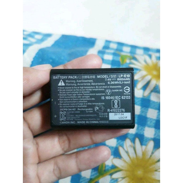 baterai canon ori copotan canon 1300d