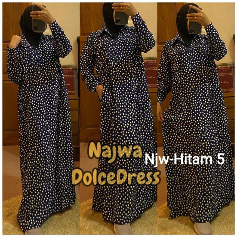 Daster arab Dolce Dress Najwa Original Label by Dolce Dress