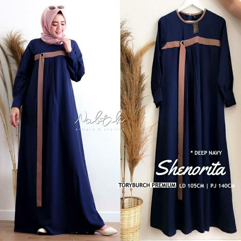 MRA - Baju gamis wanita terbaru gamis Dewasa kekinian modern 2021 wanita dress Senorita maxy