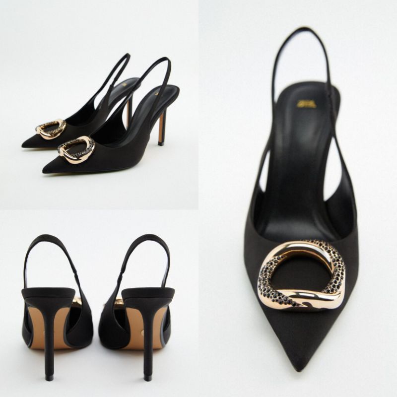 Sepatu ZARA Slingback High Heels Shoes