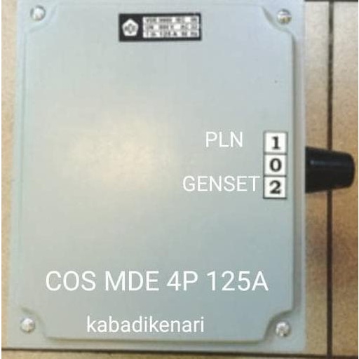 OHM SAKLAR 4P 125A MDE COS CHANGE OVER SWITCH PLN GENSET PANEL BOX GZ terlaris