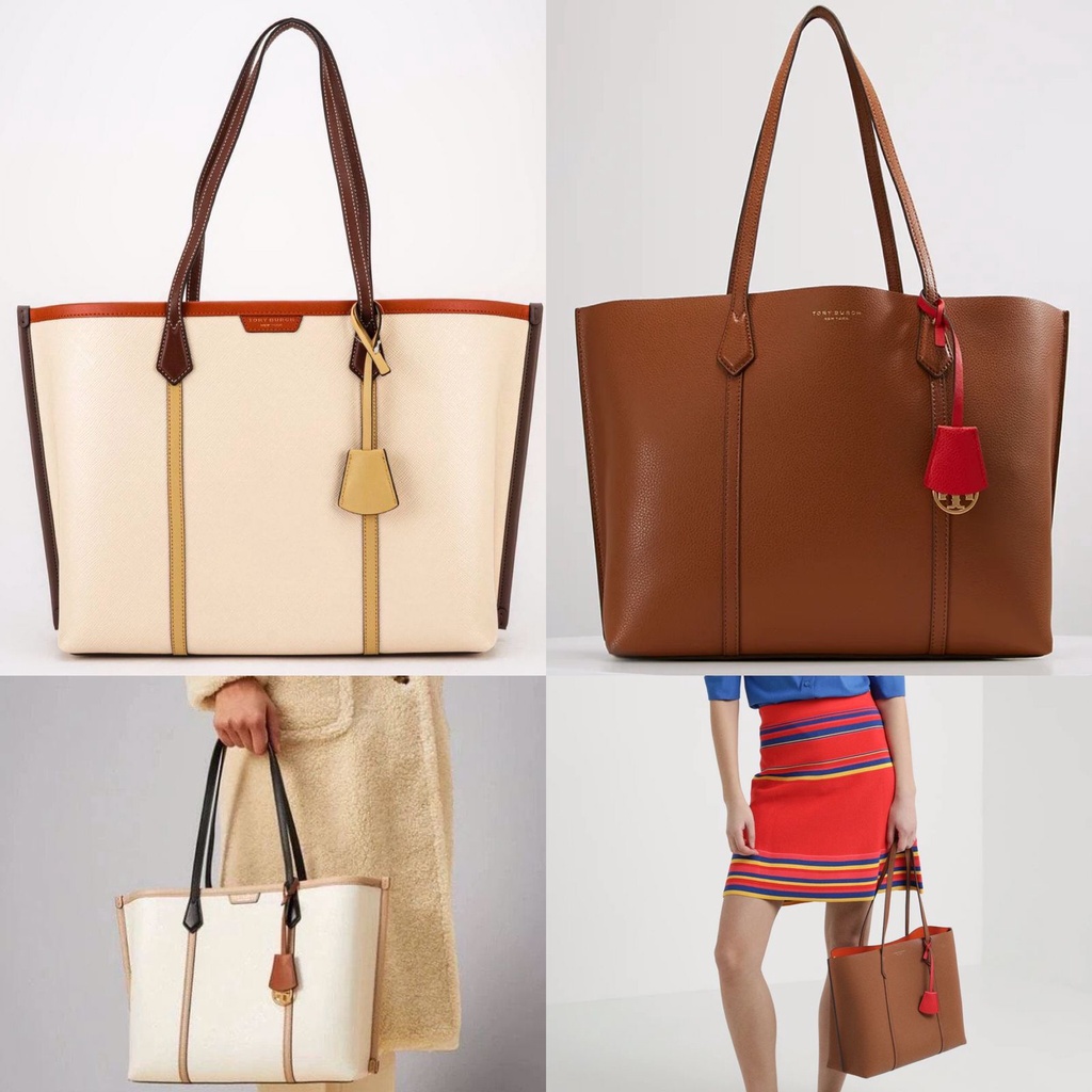ON HAND: Authentic Tory Burch Perry Canvas Triple-Compartment Tote, Women's  Fashion, Bags & Wallets, Purses & Pouches on Carousell