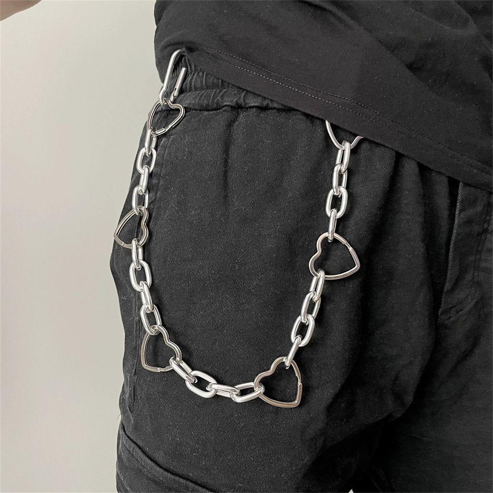 Preva Rantai Pinggang Mode Baru Rock Keychain Punk Perhiasan Hip Hop Rantai Keychain