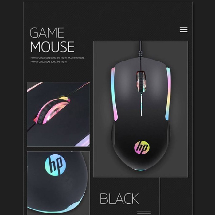 Mouse Gaming HP M160 - Mouse Gaming 1000DPI RGB USB