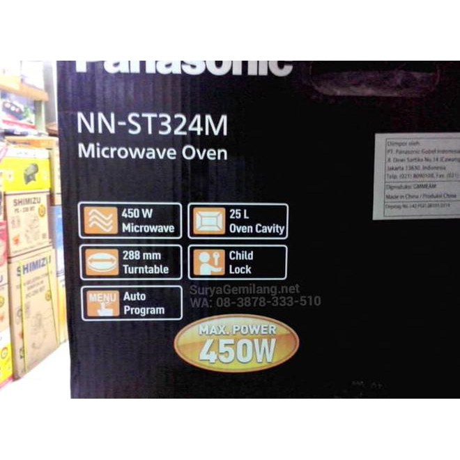 Microwave Panasonic Nn-St324M Watt Kecil Asli, Baru, Garansi Resmi Kode 738