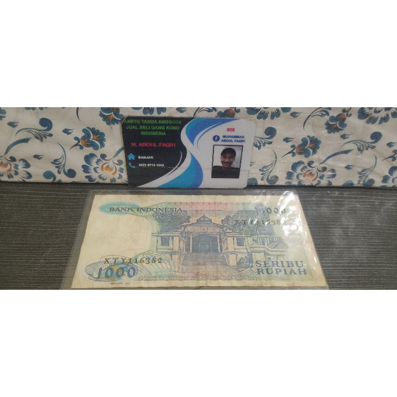 uang kuno 1000 rupiah tahun 1987
