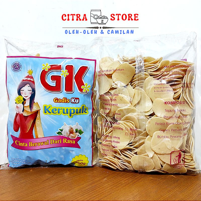 

Kerupuk Bawang Pedas GK "Gadis Ku" 500 gr