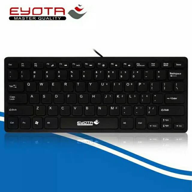 Keyboard Mini EYOTA S5500 Keyboard Eyota mini slim bagus Hitam