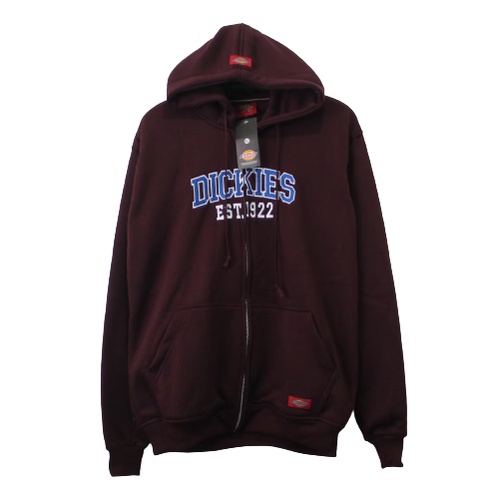 Jaket Sweater Zipper DICKIS SINCE – Maroon Edition Fashion Trendy Casual Pria Good Brand Quality Stylish