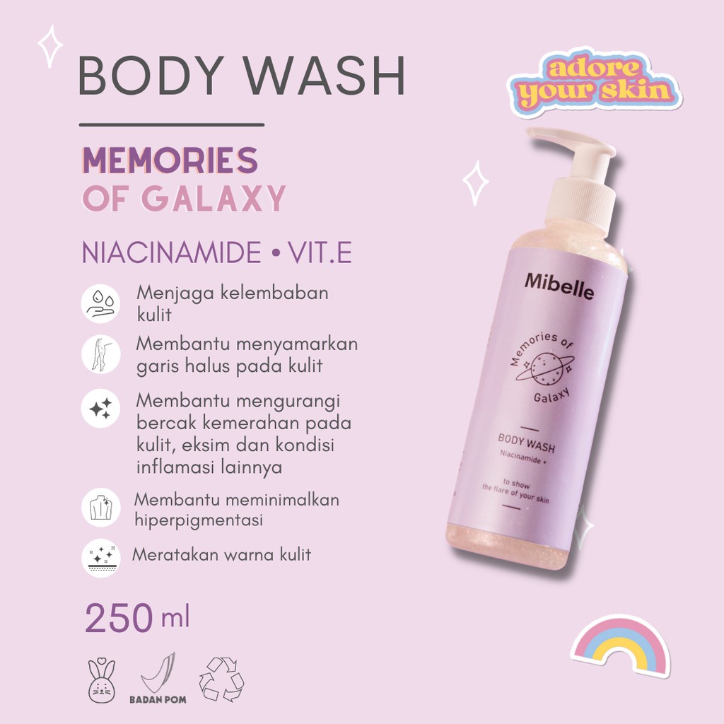 MIBELLE BODY WASH ALPHA ARBUTIN 250ML