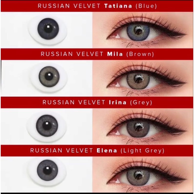 SOFTLENS X2 RUSSIAN VELVET NORMAL MINUS MADE IN KOREA ORIGINAL