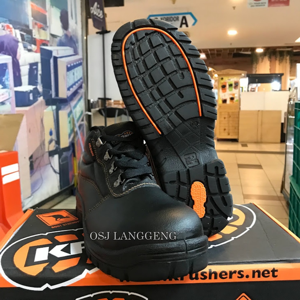 Sepatu safety Krushers Florida Black / Brown / Safety Shoes Krushers