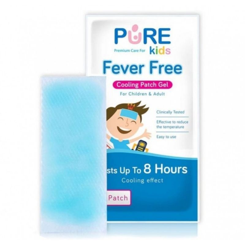 Pure Kids Fever Free Patch Gel Kompres Demam Anak Bayi