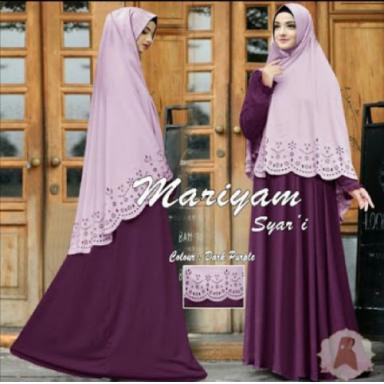 MARIYAM SYARI (EP) BAJU MAXI DRESS MUSLIM BUSUI LENGAN PANJANG WANITA DEWASA MURAH GROSIR MODERN