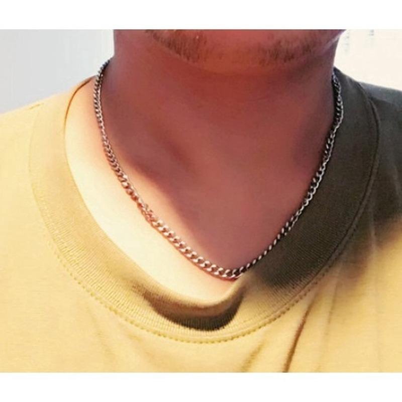 European and American simple fashion titanium steel trend lovers street hip-hop no charm wild clavicle chain  210818