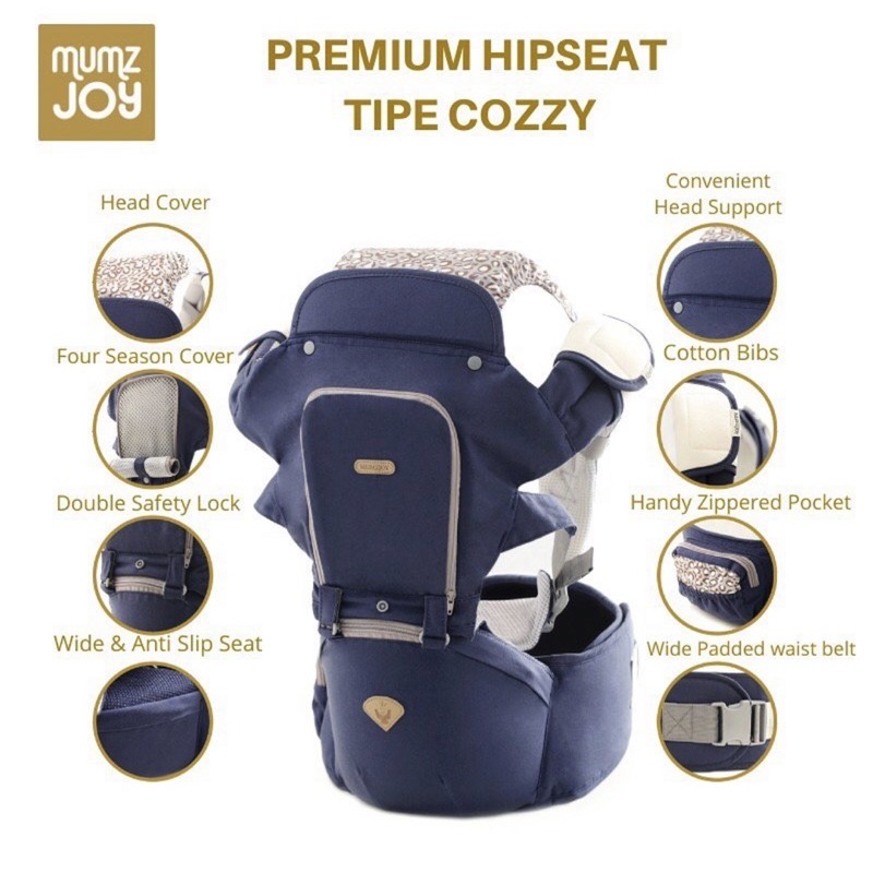 mumzjoy premium hipseat - cozzy