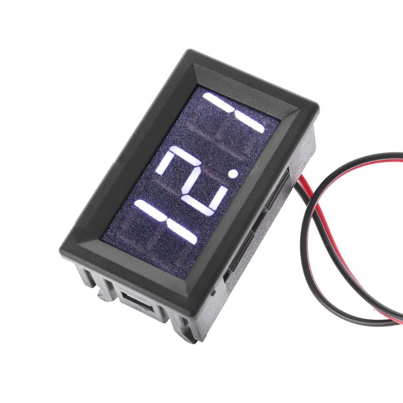 Btsg Untuk DC 5-120V 2-Wire Voltmeter 3-Digit LED Display Panel Volt Meter Volt Digital