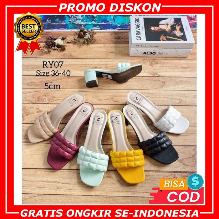 Sandal High Heels Wanita Terbaru 2022 Sendal Higheels Remaja Sandal Hi Abbushoes  Ry 07 Hak Tahu Kok