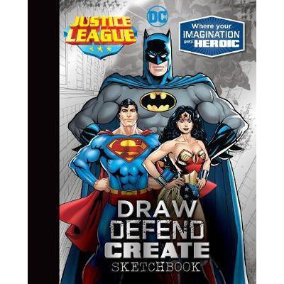 

JUSTICE LEAGUE : DRAW DEFEND CREATE SKETCH BOOK Original 100%