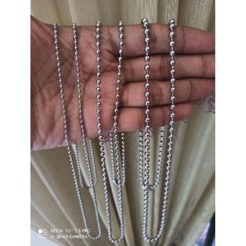 KALUNG BIJI LADA-KALUNG TITANIUM MODEL BIJI LADA PANJANG 75CM