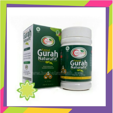 Kapsul Gurah Naturafit 50 Kapsul Obat Herbal Pernafasan Flu Batuk