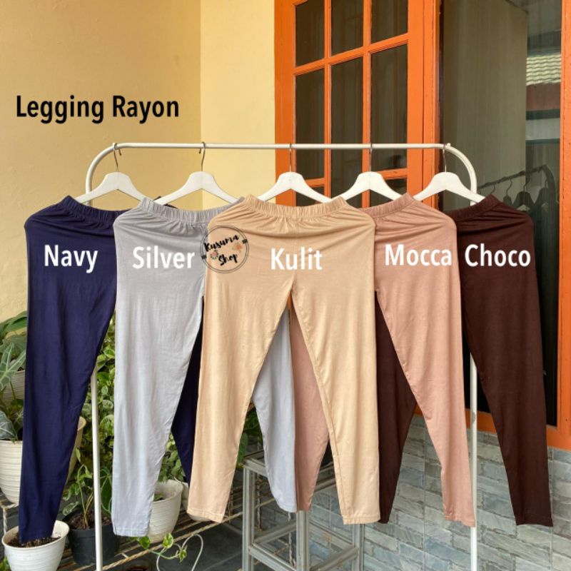 Legging Dewasa Bahan Rayon Super Adem