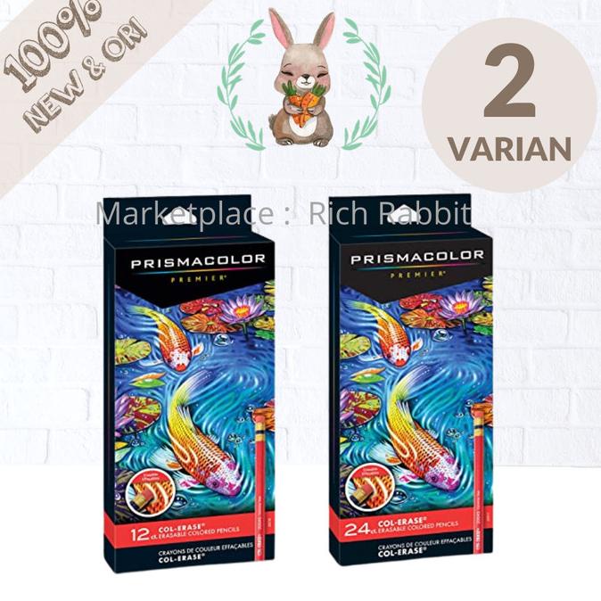 

(BISA COD) Prismacolor Col Erase Erasable 12 and 24 Colored Pencils 20517 GRATIS ONGKIR Kode 833