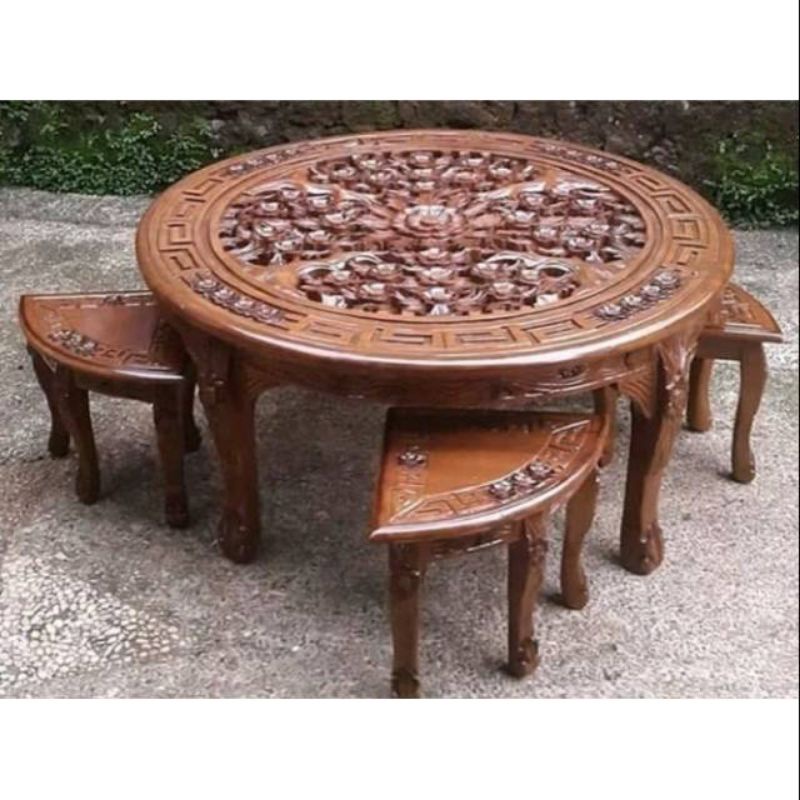 MEJA OSHIN JATI,MEJA LESEHAN UKIR