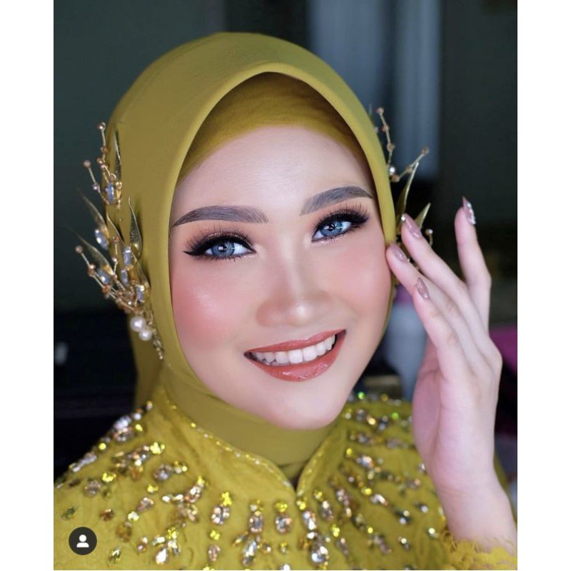 Dahlia Headpiece - Hiasan Hijab / Kepala Elegan Mahkota Pengantin Bridesmaid