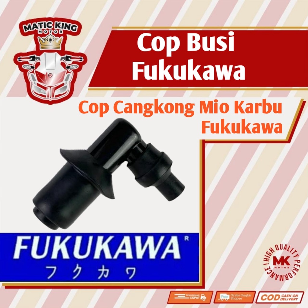 Cop cangklong tutup kop cangkong kepala busi Mio Sporty Smile Fukukawa