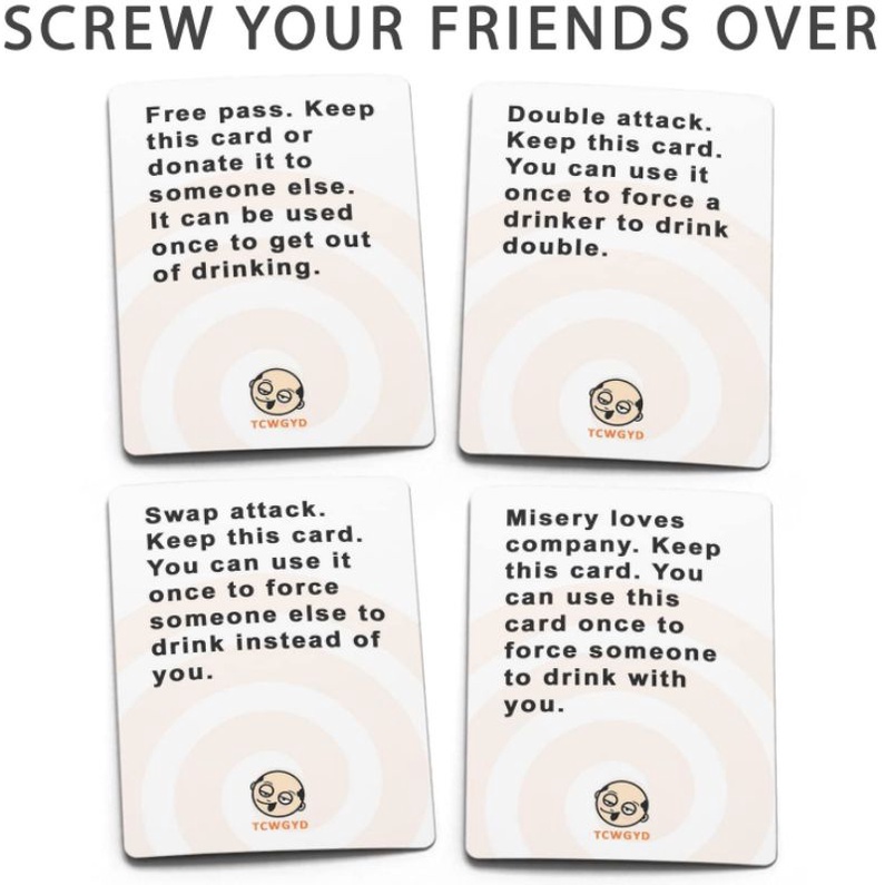 These Cards Will Get You Drunk Too - Orange - Game Cards