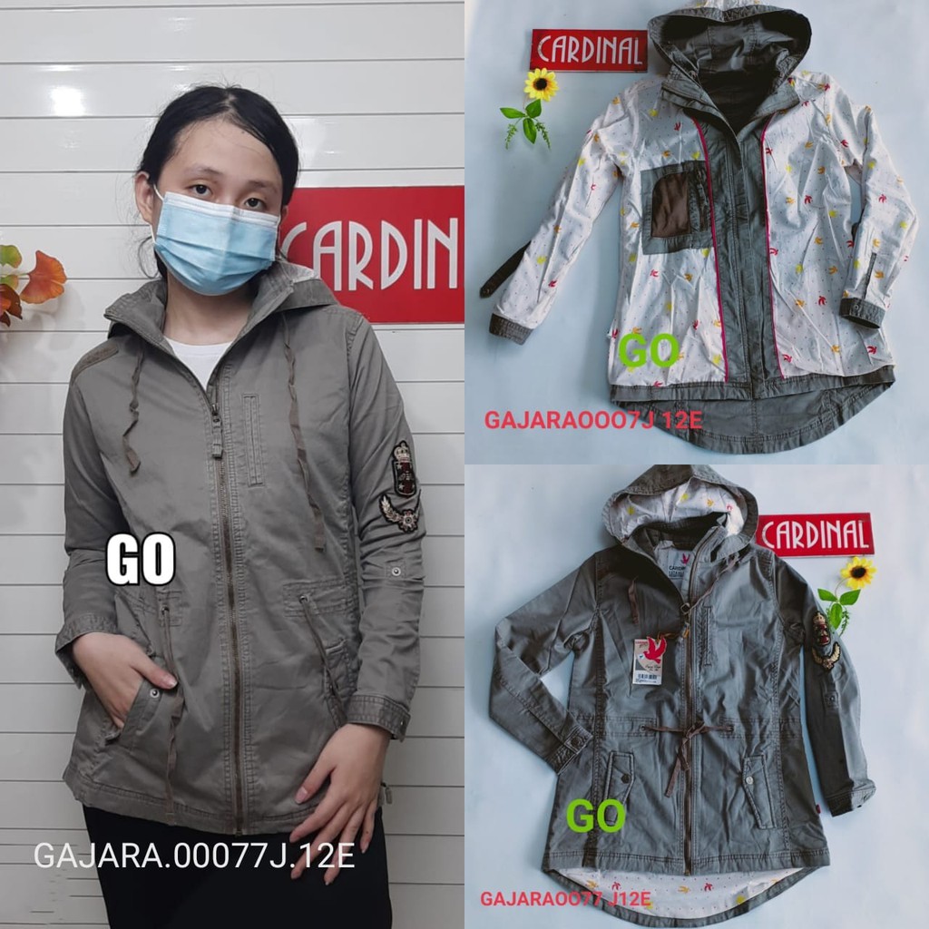 gof CARDINAL GIRL JAKET Pakaian Wanita Outerwear Sweater Jaket Perempuan Cardinal Original