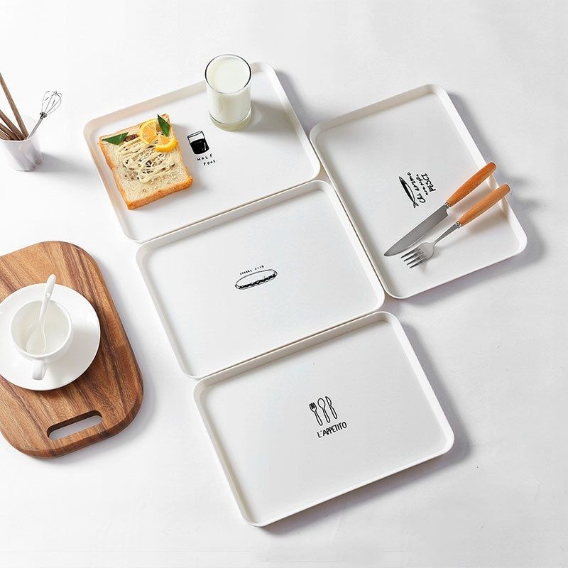 Nampan Makanan Plastik Putih / Food Tray