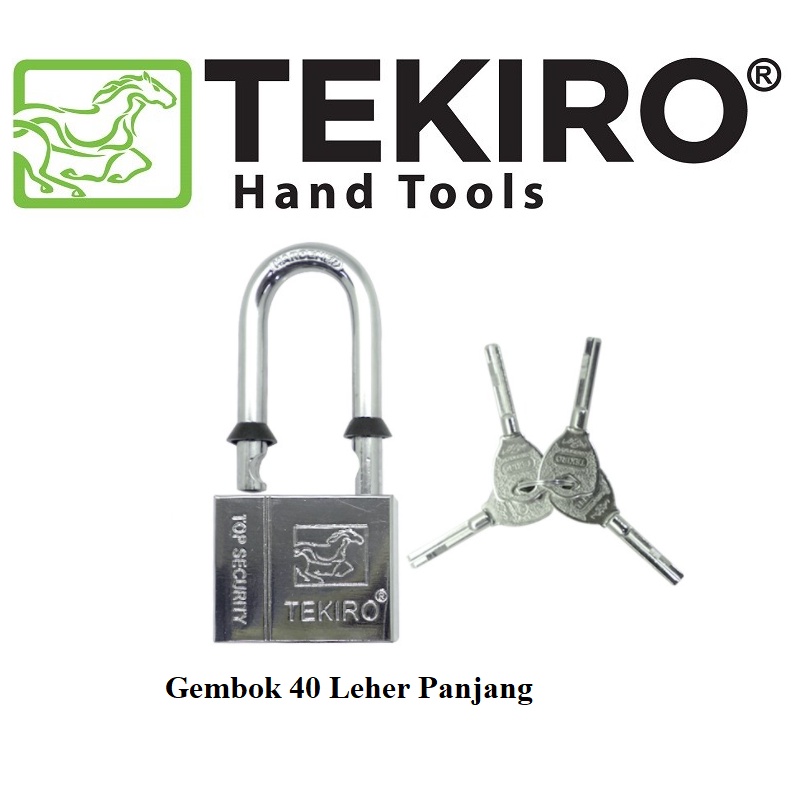 Tekiro Padlock Long 40mm / Gembok Leher Panjang 40 mm