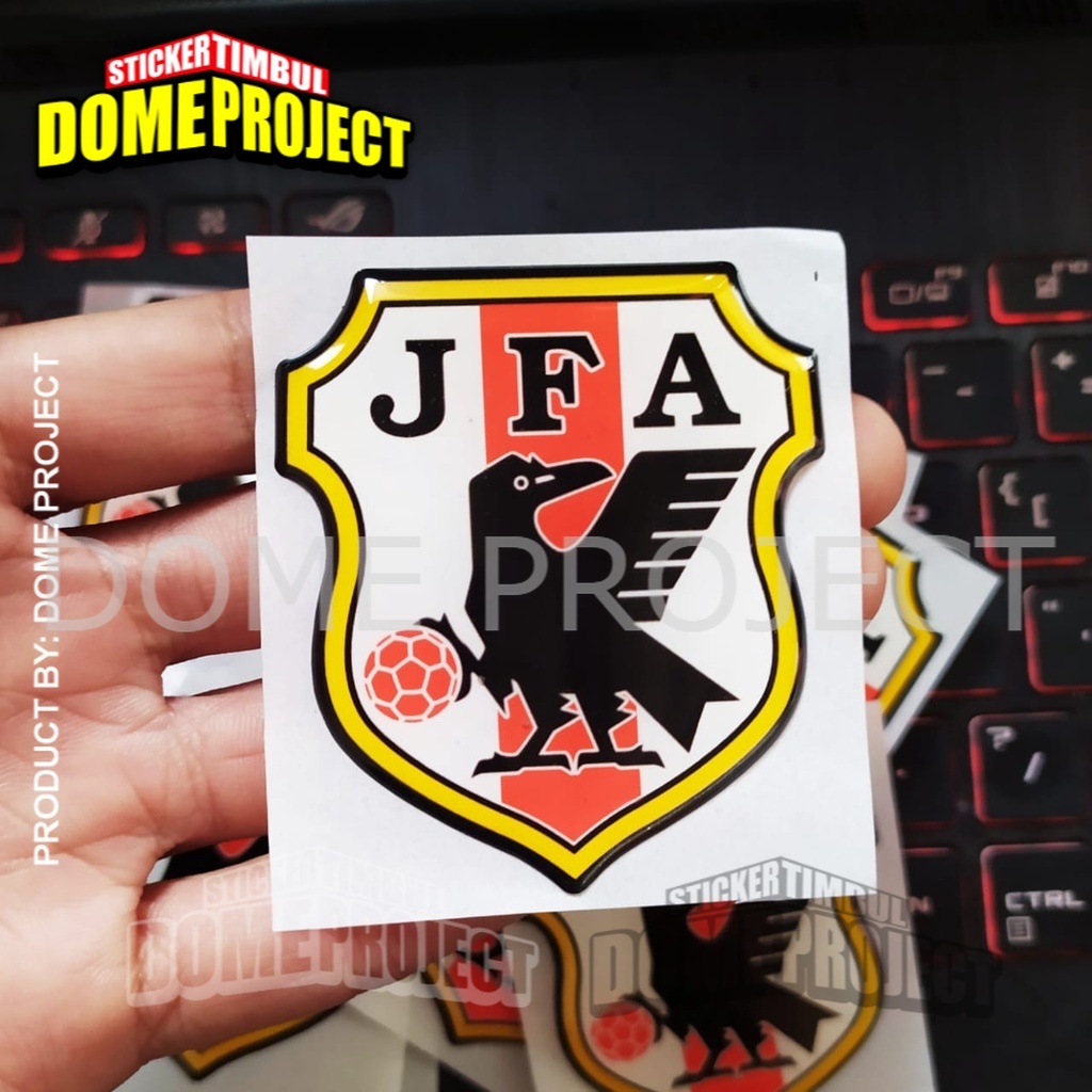 STIKER MOTOR TIMBUL LOGO JFA EMBLEM STIKER TIMBUL RESIN LENTUR STIKER AKSESORIS SEPEDA MOTOR