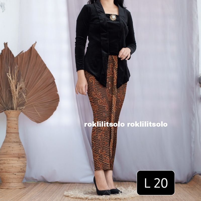 L 20 rok plisket batik truntum kuncoro / rok kondangan / rok batik murah / rok wiron