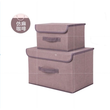 Storage Box Organizer / Kotak Tempat Penyimpanan Serbaguna Bahan Cotton Fabric