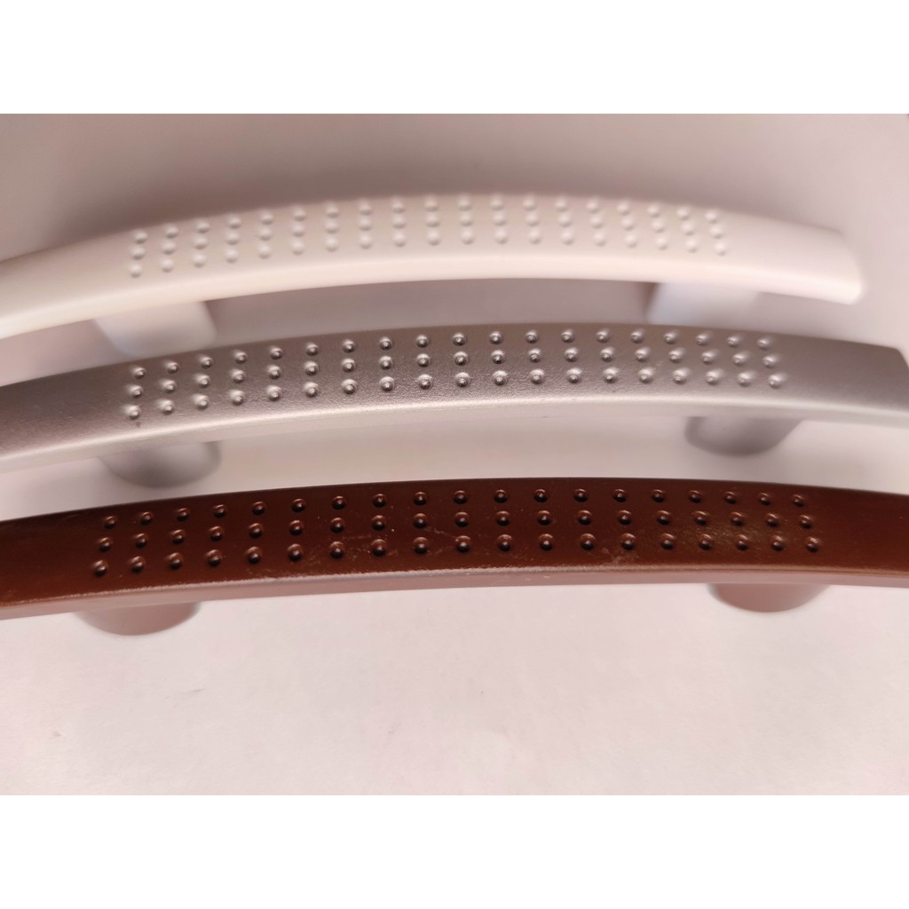 Handle Lemari Tarikan Pintu Lemari Handle Laci Plastik Silver Brown White 10cm
