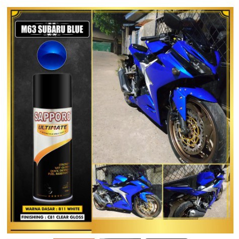 Cat Semprot Sapporo Ultimate M63 Subaru Blue / Sapporo Spray/ Pylox Sapporo Ultimate/Biru Subaru