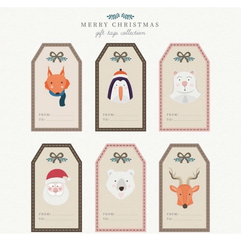 

Christmas Gift Tags/Tag Natal/Hangtag 50 pcs
