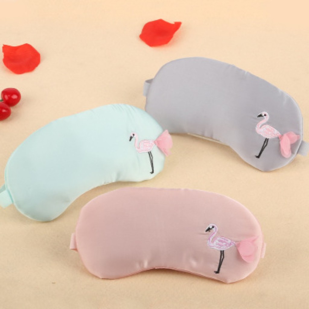 Masker Mata Lucu Flamingo Cooling Warm Gel Sleeping Eye Mask