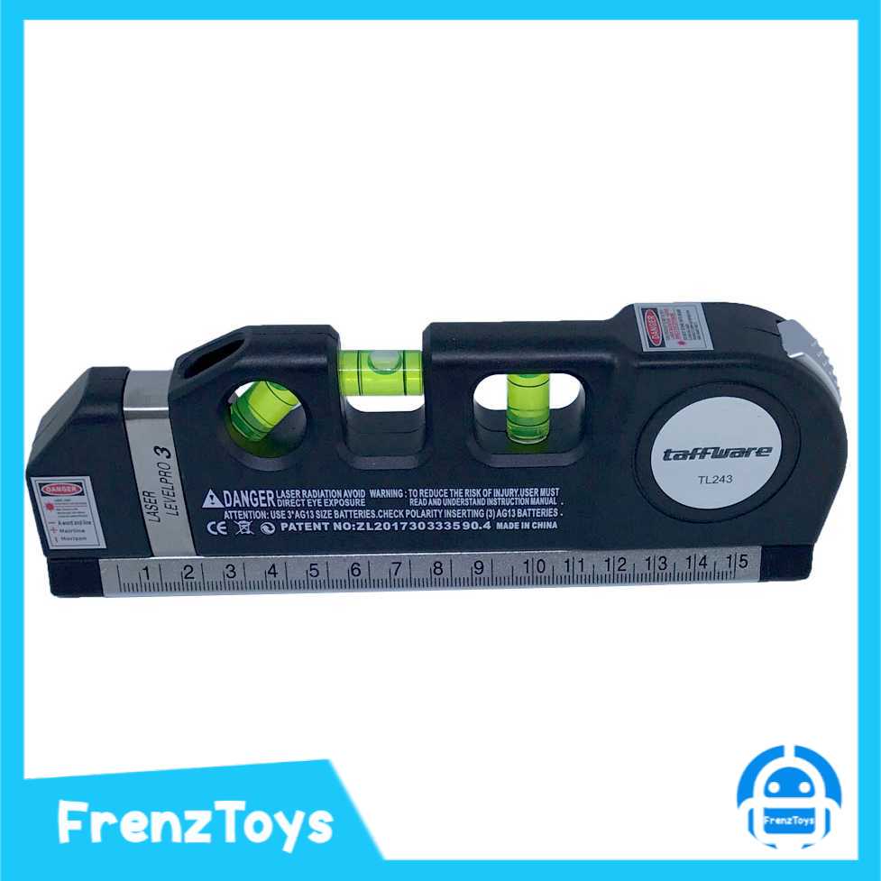 

Taffware LEVELPRO3 Penggaris Laser Horizontal 250CM + Waterpass