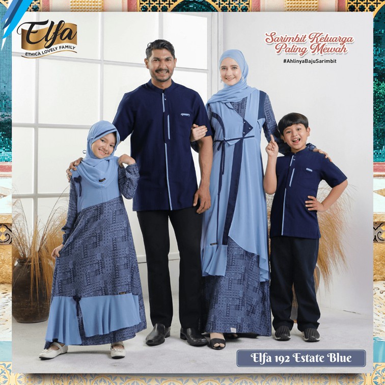 New Arrival,  Sarimbit 2021 Ethica Elfa 192 Estate Blue || Kagumi 196 - Kahfi 158
