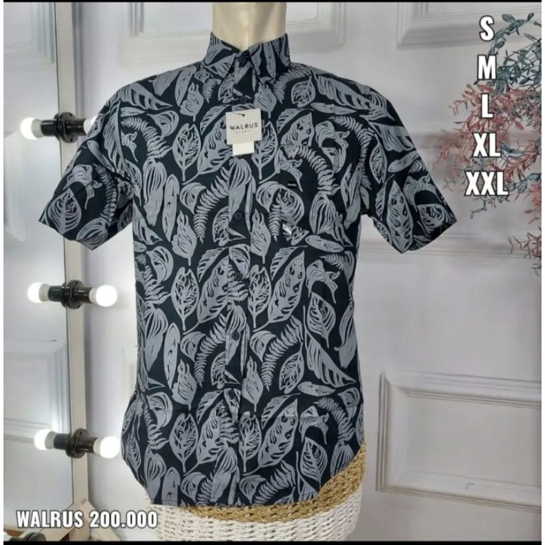 kemeja pria / kemeja lengan pendek / kemeja original walrus / kemeja branded matahari